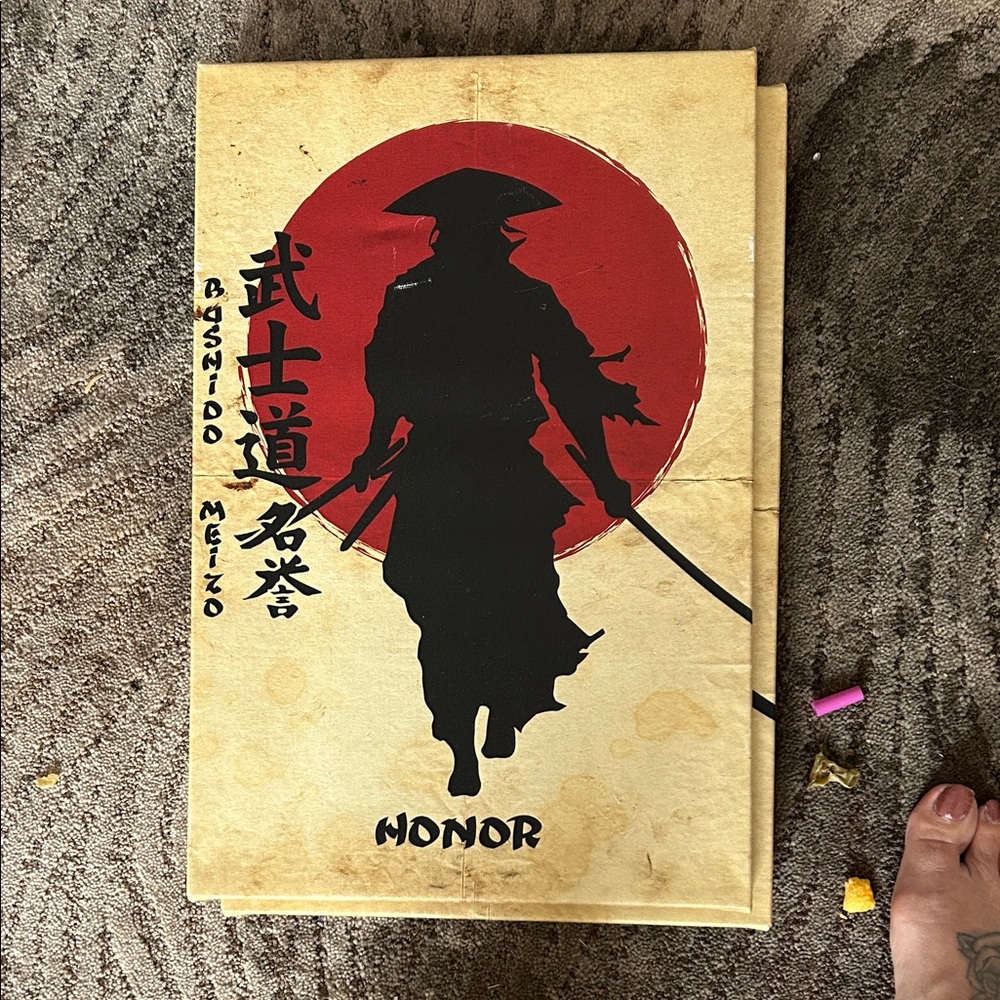 Samurai Honor Wall Art - Red and Black